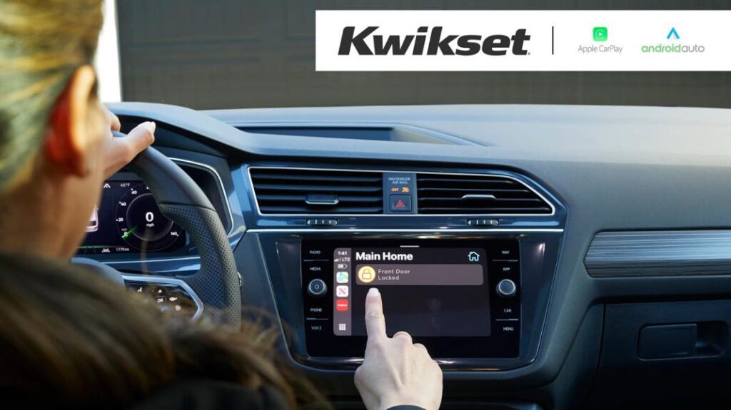 Serrures connectées kwikset intégrées à apple carplay