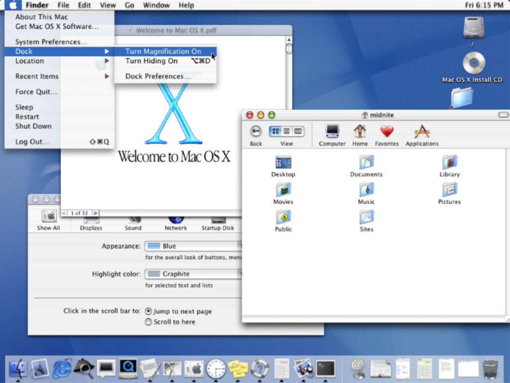 Les 25 ans de Mac OS X et son héritage chez Apple