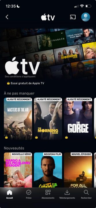Apple tv disponible sur prime video sans changement de tarif