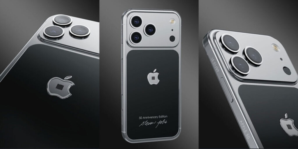 Caviar lance un iphone 17 pro avec un fragment de col roulé de steve jobs