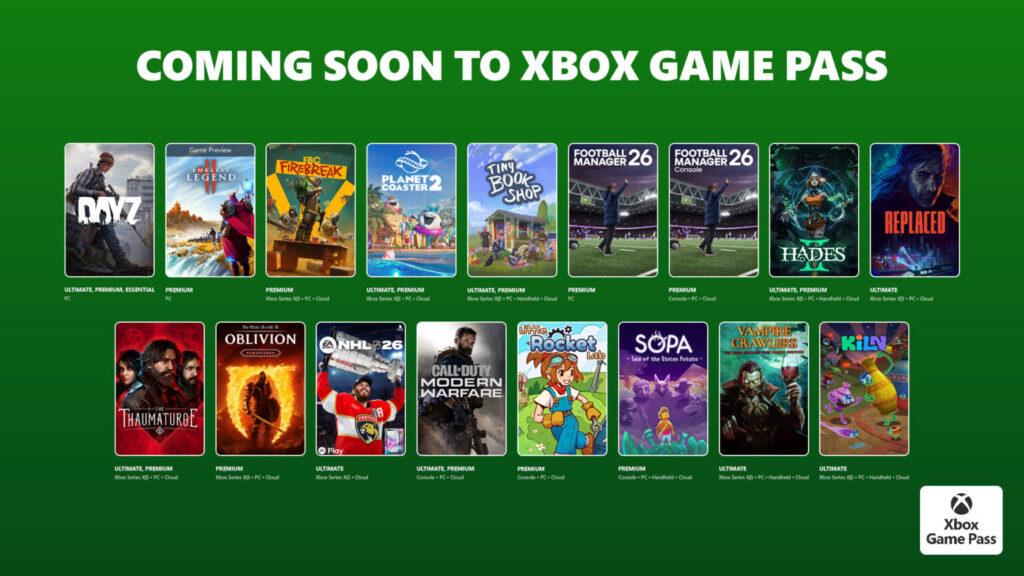Les jeux incontournables du Game Pass d'avril