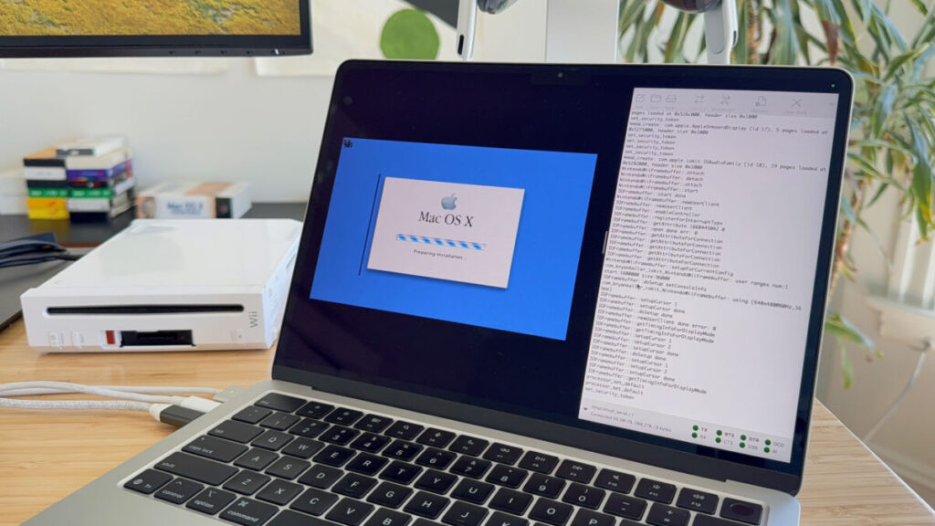Mac os x fonctionne sur la nintendo wii