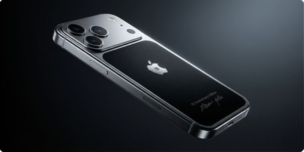 Caviar lance un iphone 17 pro avec un fragment de col roulé de steve jobs