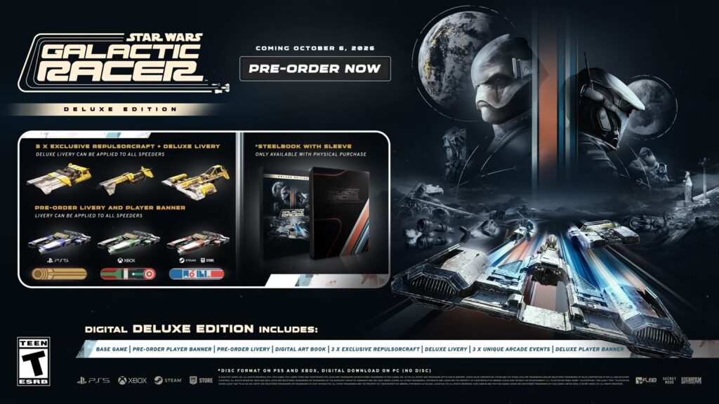 Star wars : galactic racer prévu pour le 6 octobre 2026