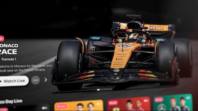La formule 1 gagne en audience grâce au streaming sur apple tv