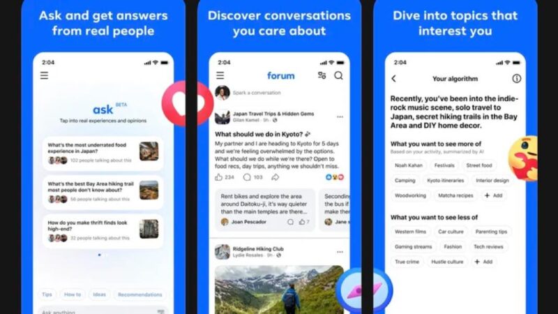 Meta lance une app iOS pour booster les groupes Facebook