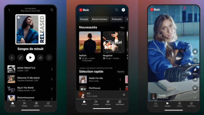 Bug sur youtube music empêche le passage des titres sur iphone