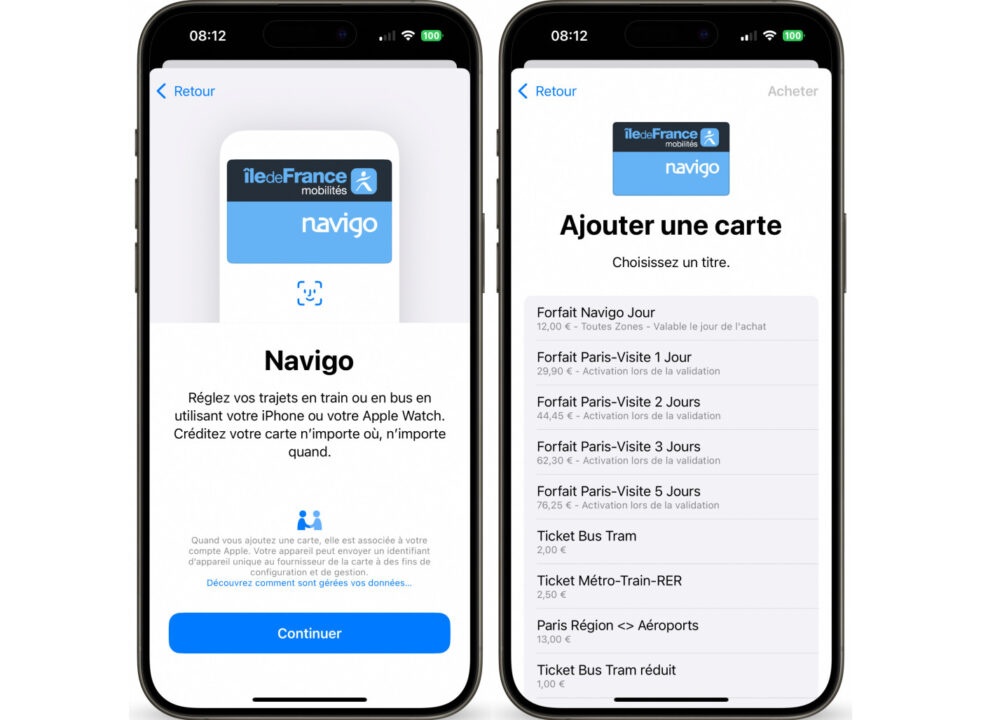 Le pass navigo reste sur iphone malgré les incertitudes
