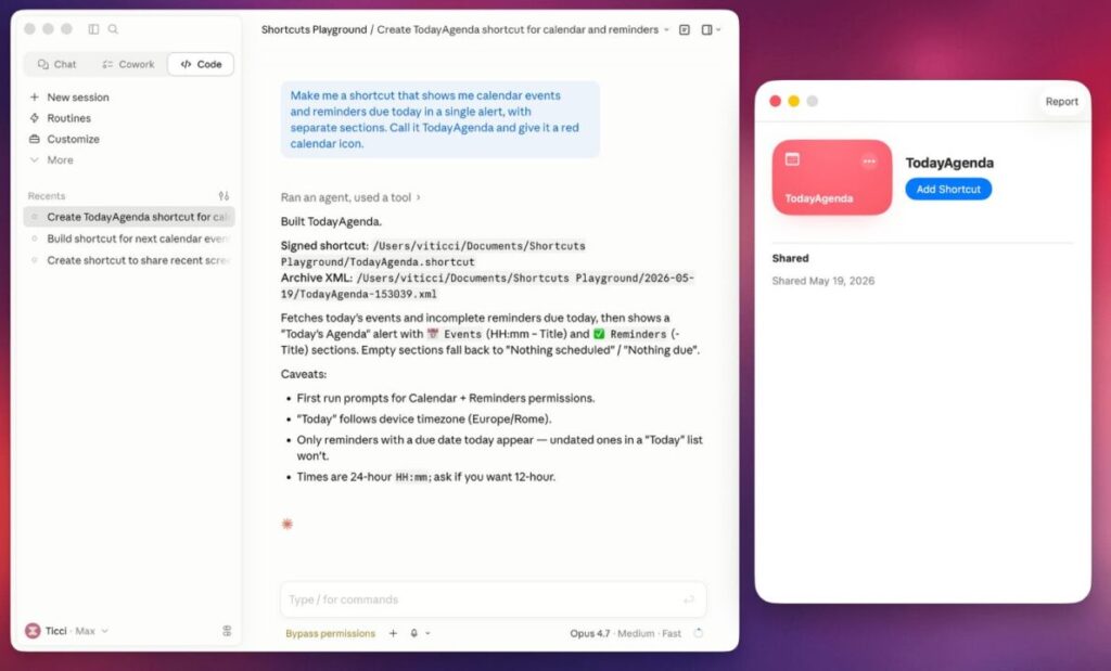 Créez des raccourcis en langage naturel pour iphone et mac