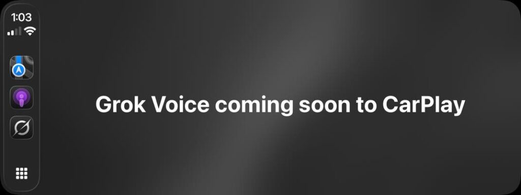 Grok arrive bientôt sur apple carplay