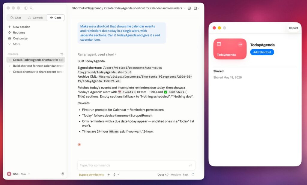 Créez des raccourcis en langage naturel pour iphone et mac