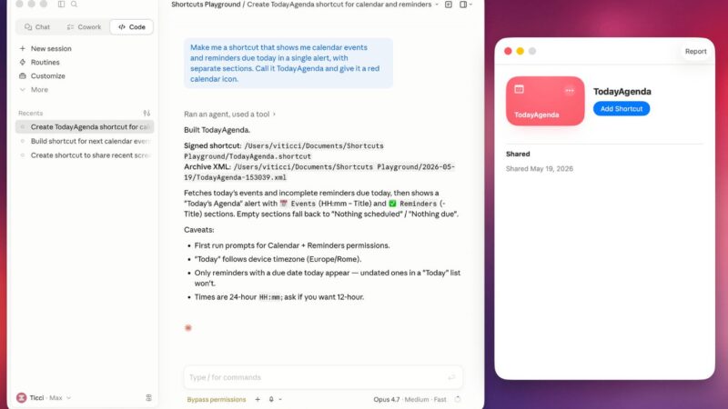 Créez des raccourcis en langage naturel pour iphone et mac