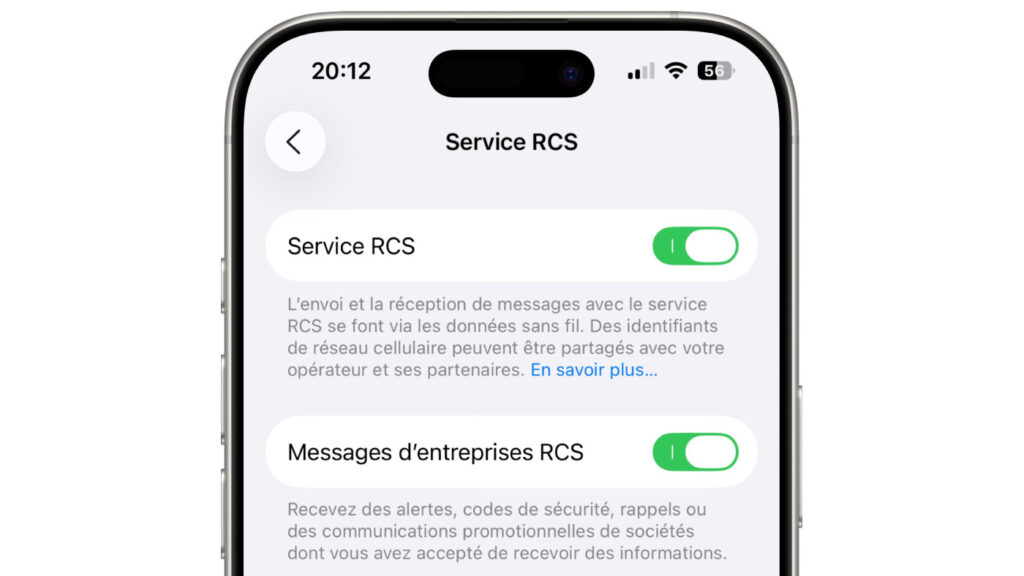 Le chiffrement de bout en bout arrive pour les messages rcs sur ios 26.5