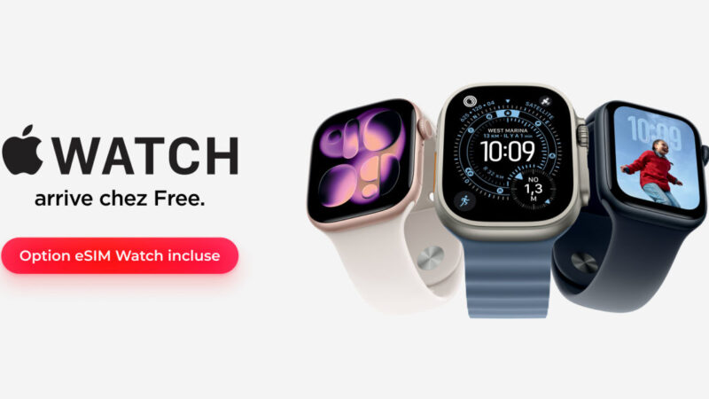 Apple watch disponible en paiement 24 fois sans frais chez free mobile