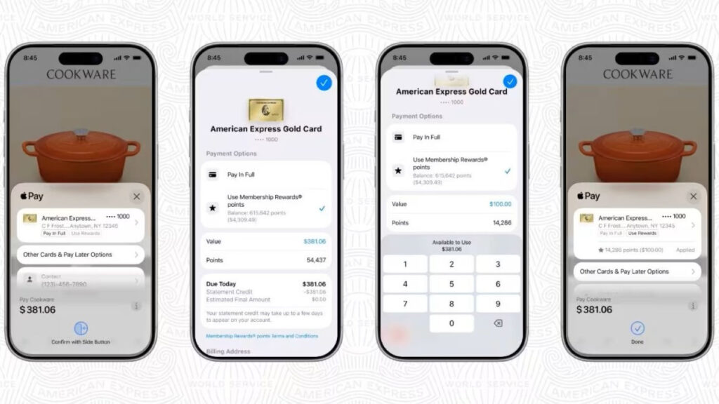 Apple pay intègre les points american express pour faciliter les paiements