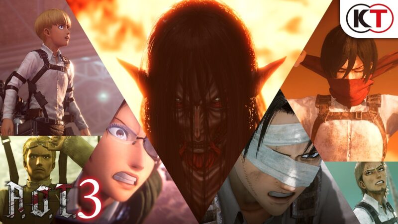 Un gros trailer pour attack on titan 3 annoncé