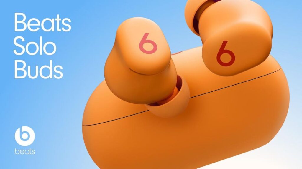 Nouveau coloris orange exclusif des beats solo buds
