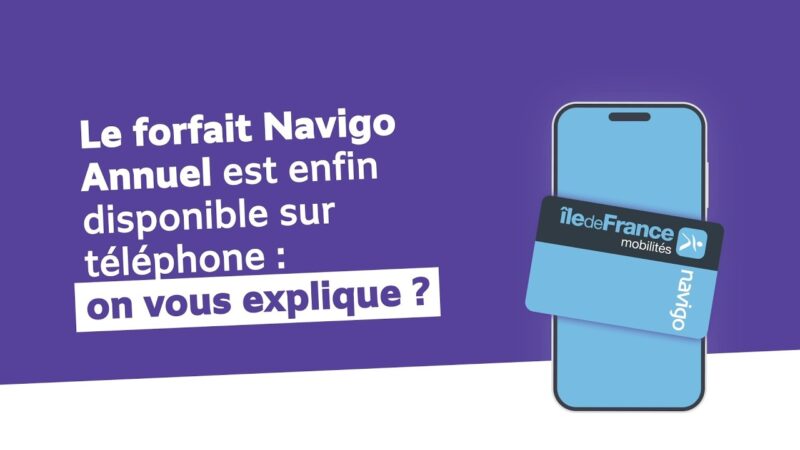 Le pass navigo annuel désormais disponible sur android et bientôt sur iphone