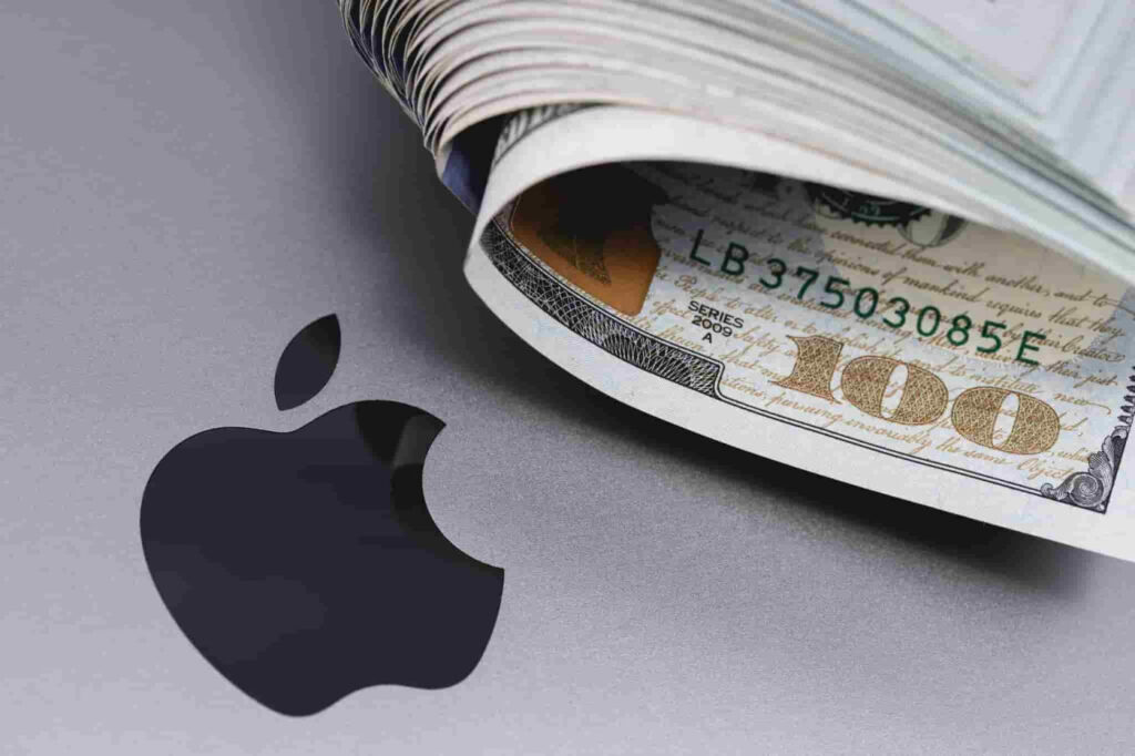 Chute de 10 % de l'action apple après des résultats financiers encourageants