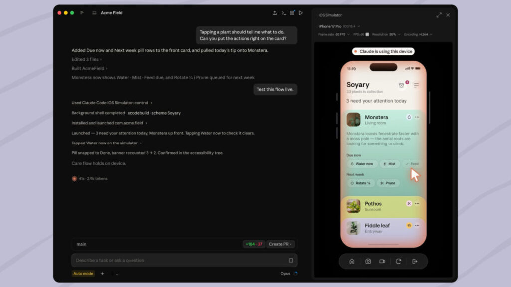 Claude code teste des applications ios avec le simulateur d'apple