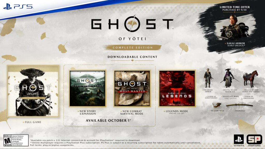 Ghost of yotei : complete edition avec extension solo et mode inédit