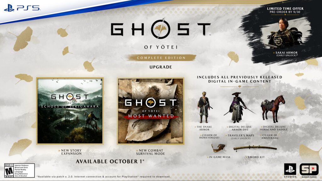 Ghost of yotei : complete edition avec extension solo et mode inédit