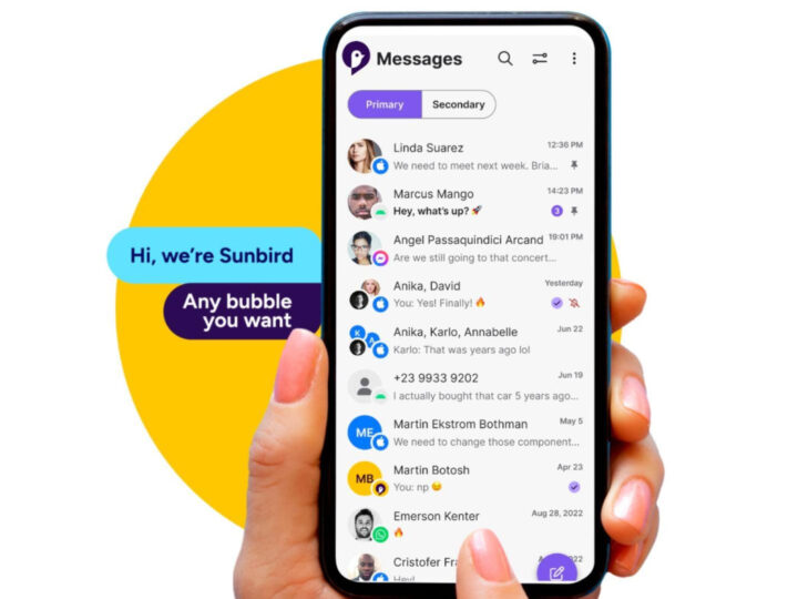 Sunbird relance une application pour utiliser imessage sur android