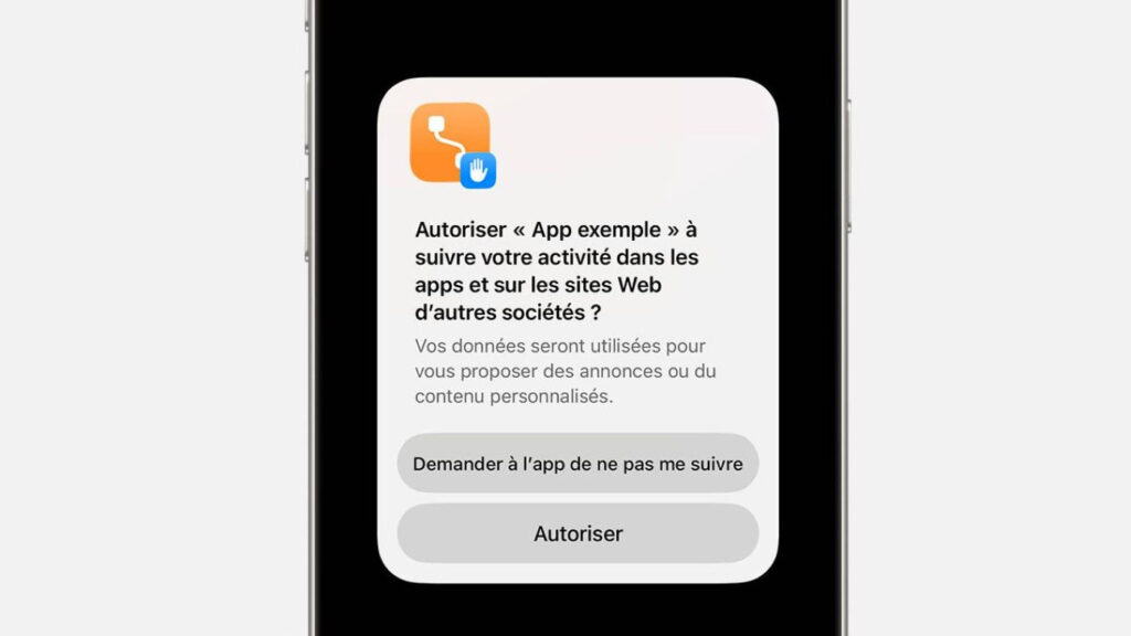 Apple modifie son système d'alerte de suivi publicitaire en europe