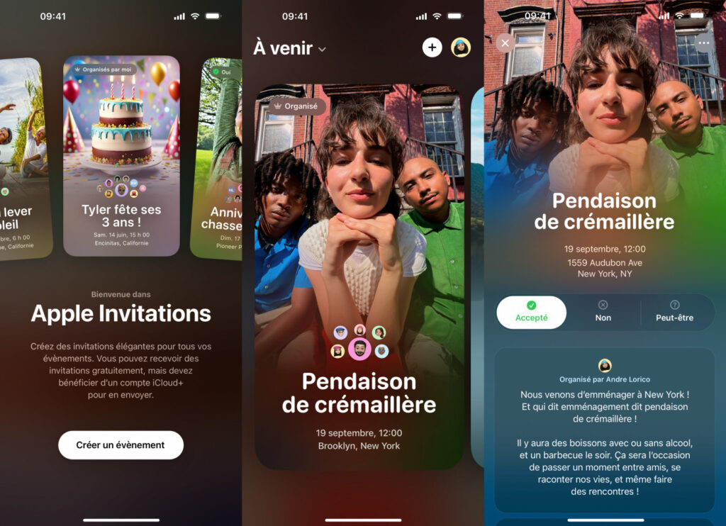 Mise à jour de l'application apple invitations avec nouvelles fonctionnalités