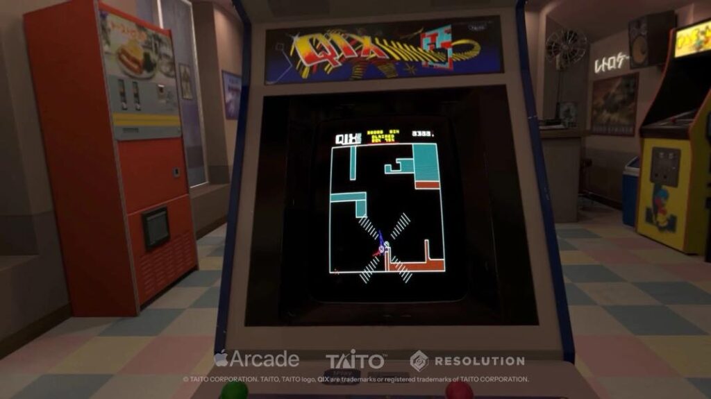 Qix arrive dans retrocade sur apple vision pro Qix arrive dans retrocade sur apple vision pro