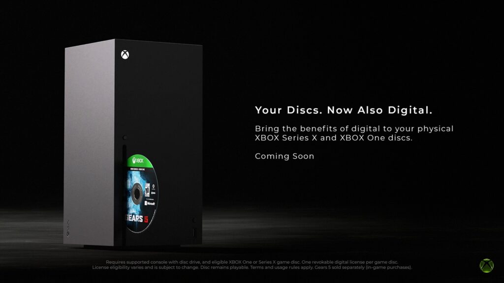 Microsoft lance un système de licences numériques pour les jeux physiques xbox