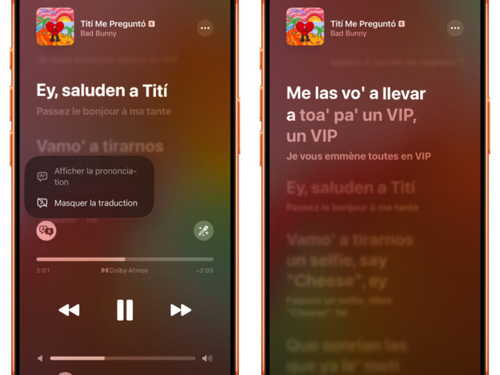 La traduction des paroles en français arrive sur Apple Music