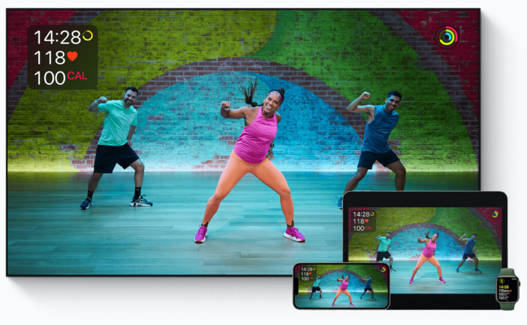 Apple fitness+ envisage des cours d'entraînement en direct