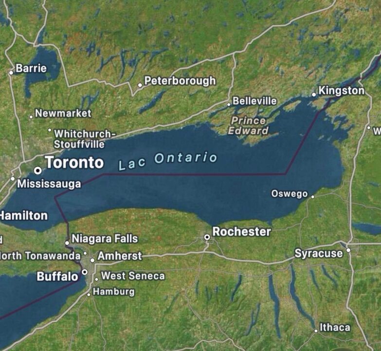 Google Maps renomme le lac Ontario en Lake America