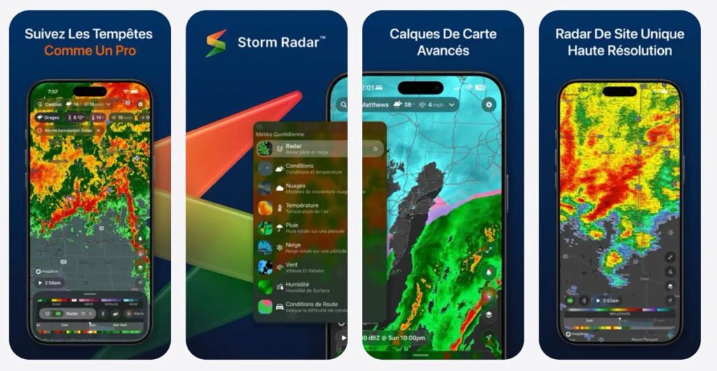 Storm radar 4.0.19: météo interactive pour apple carplay