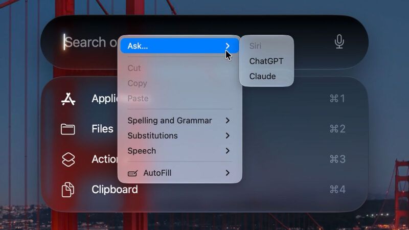 Apple rend siri interchangeable avec chatgpt et claude