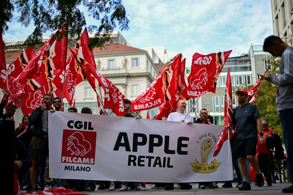 Grève des employés d'Apple Store en Italie pour les iPhone 18 Pro