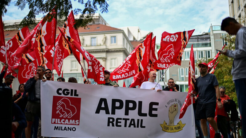 Grève des employés d&rsquo;Apple Store en Italie pour les iPhone 18 Pro