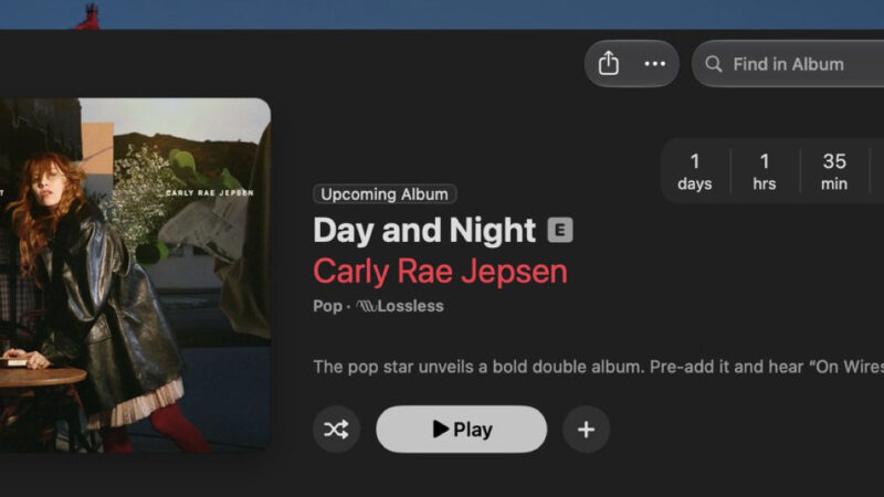 Apple music introduit un compte à rebours pour les albums à venir