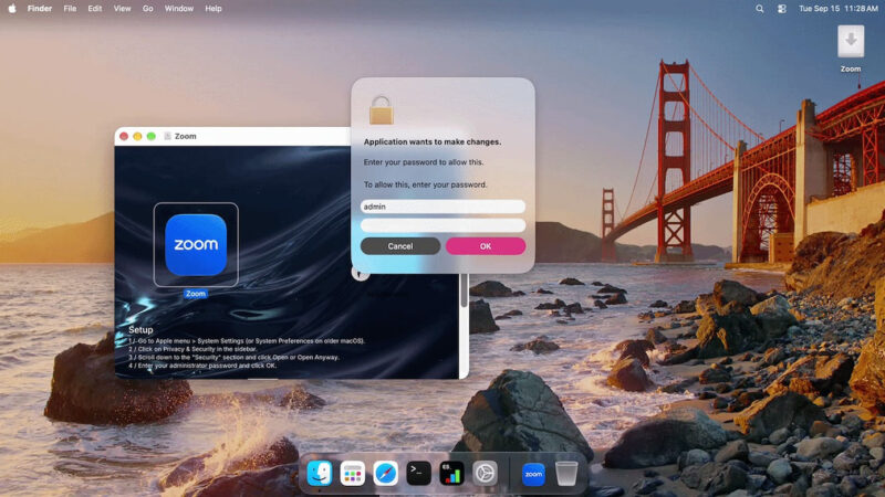 Nouveau malware sur macos : cloudsyncd se cache derrière un faux installateur de zoom