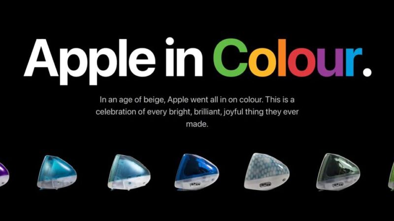 L&rsquo;histoire des couleurs emblématiques d&rsquo;apple en une archive interactive
