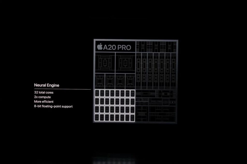 Lancement de la puce a20 pro par apple