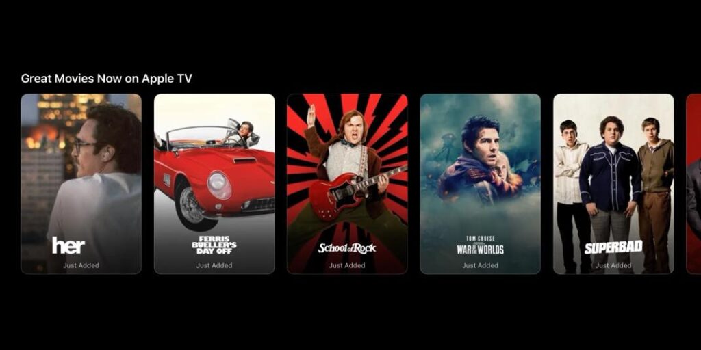 Apple tv élargit son catalogue avec 15 films tiers aux états-unis