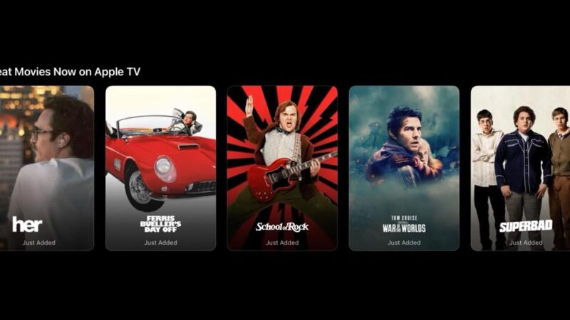 Apple tv élargit son catalogue avec 15 films tiers aux états-unis