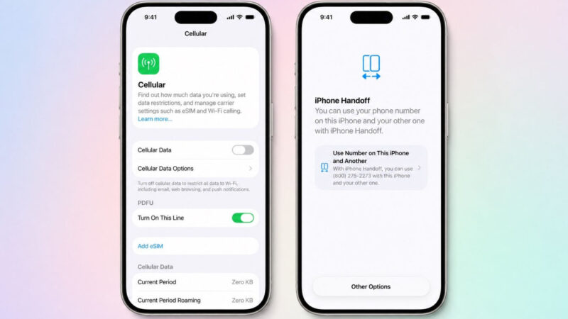 Nouvelle fonction iphone handoff d&rsquo;ios 27