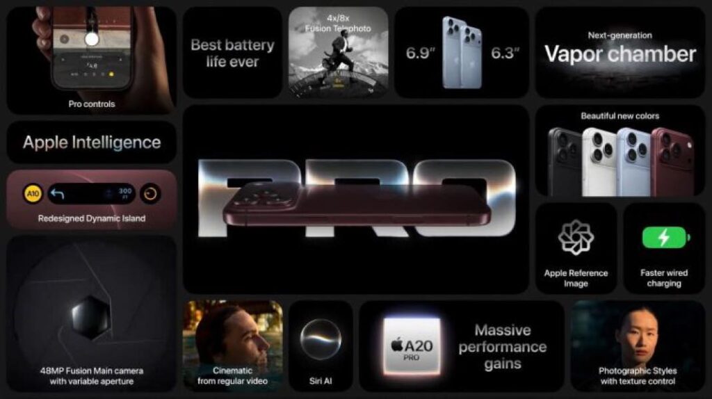 Apple lance les nouveaux iphone 18 pro et pro max