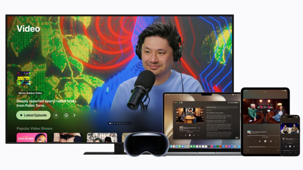 Apple introduit la vidéo dans les abonnements podcasts