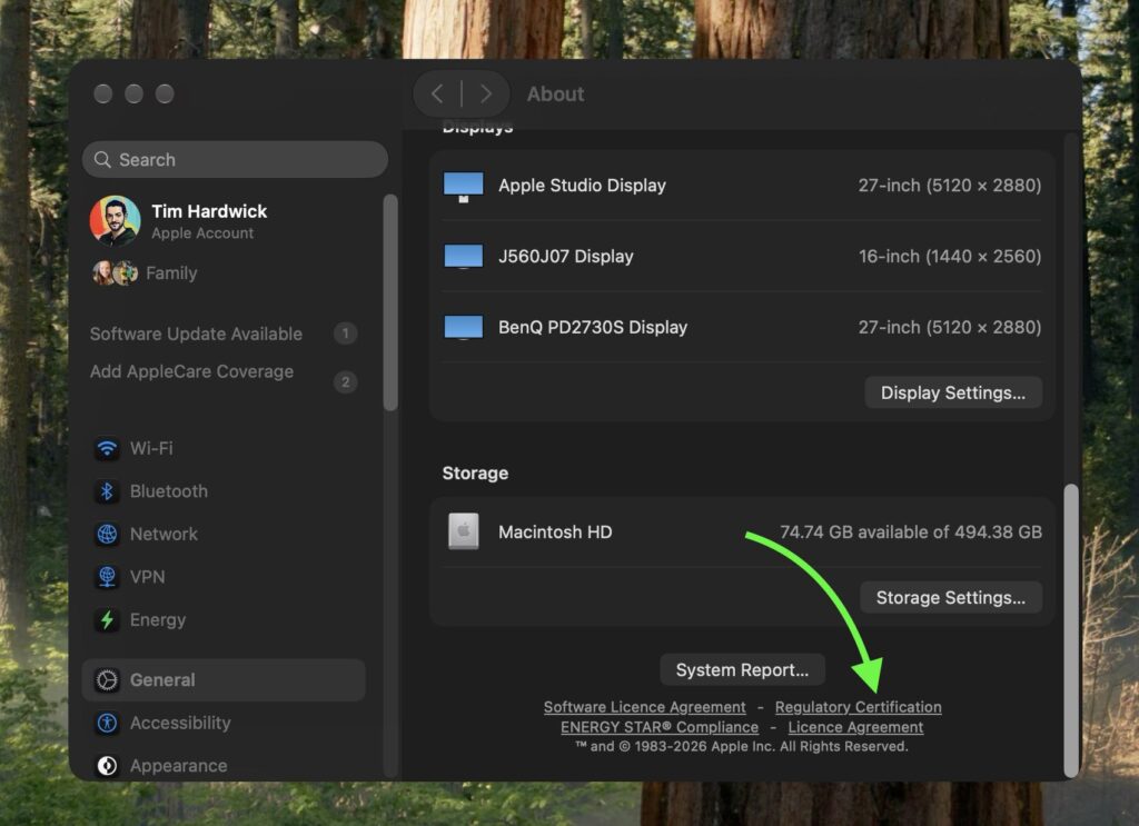 MacOS 27 révèle la date de fabrication des Macs