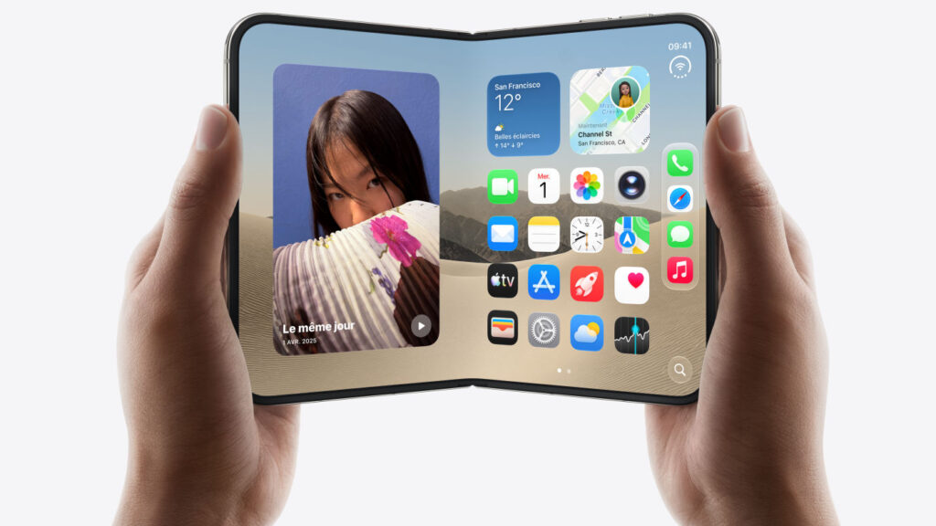 Lancement de l'iphone duo, le premier smartphone pliable d'apple