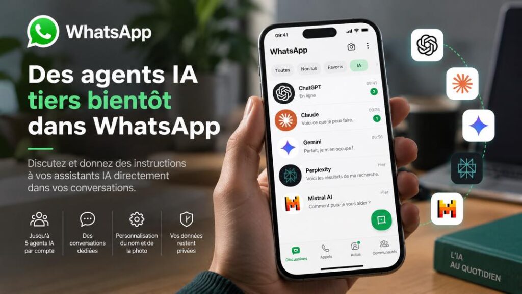 Whatsapp intègre des agents tiers pour une messagerie améliorée